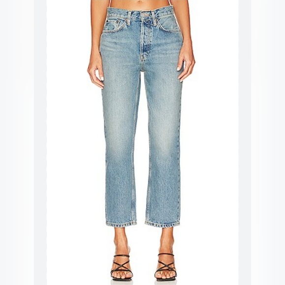 ♥︎ CITIZENS of HUMANITY ♥︎ Phoebe ♥︎ Slim Straight Crop Soft Light Denim Fade - Picture 1 of 11